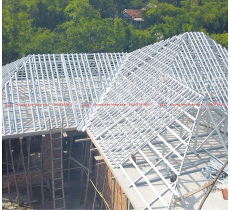 KHUNG KÈO THÉP NHẸ HỆ 3 LỚP